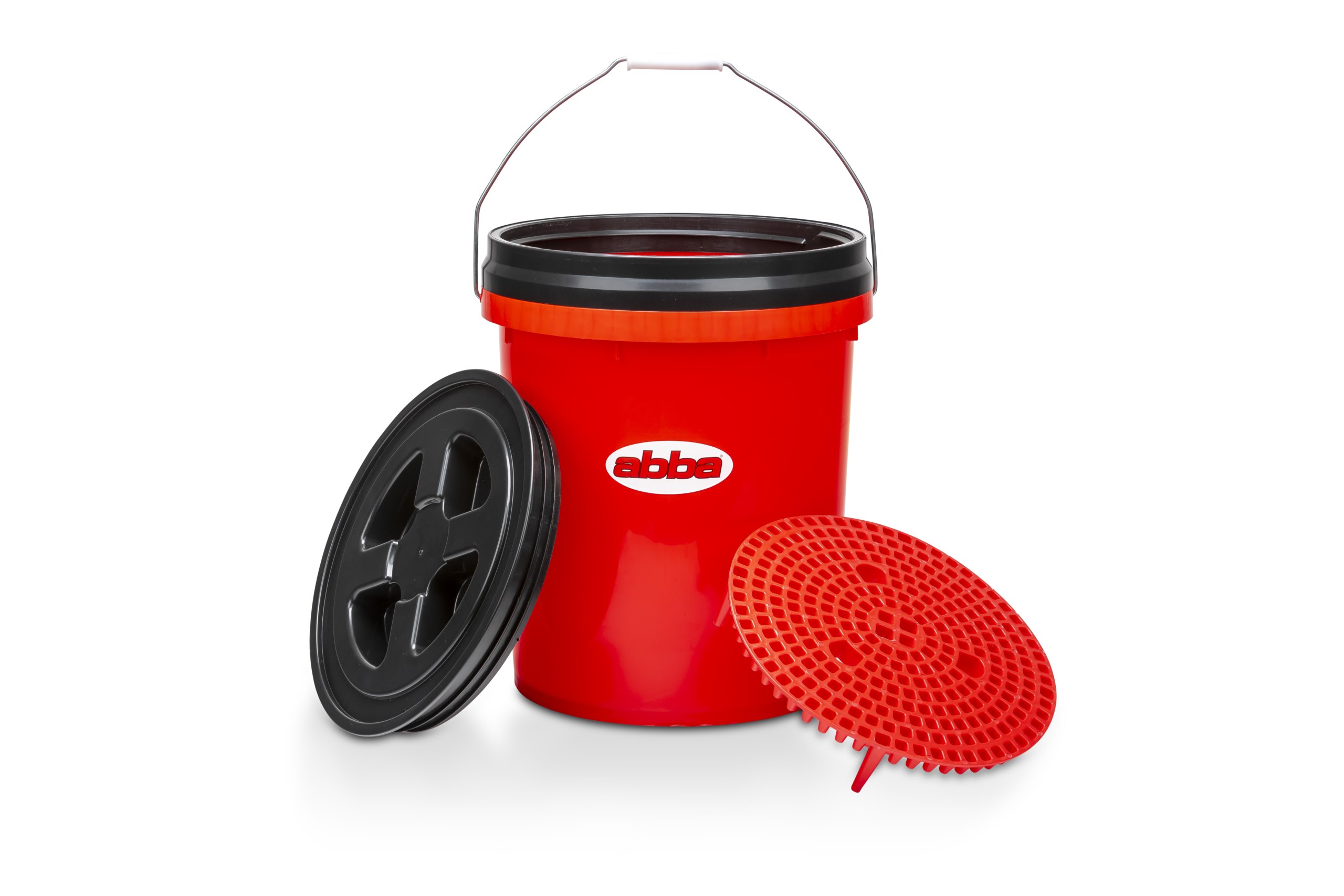 30L Wash Bucket with Wheel Dolly - abba Motorcycle Equipment